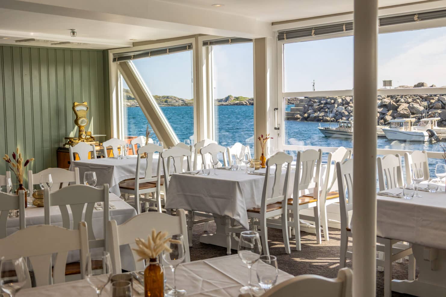 Restaurant med havutsikt på Å i Lofoten